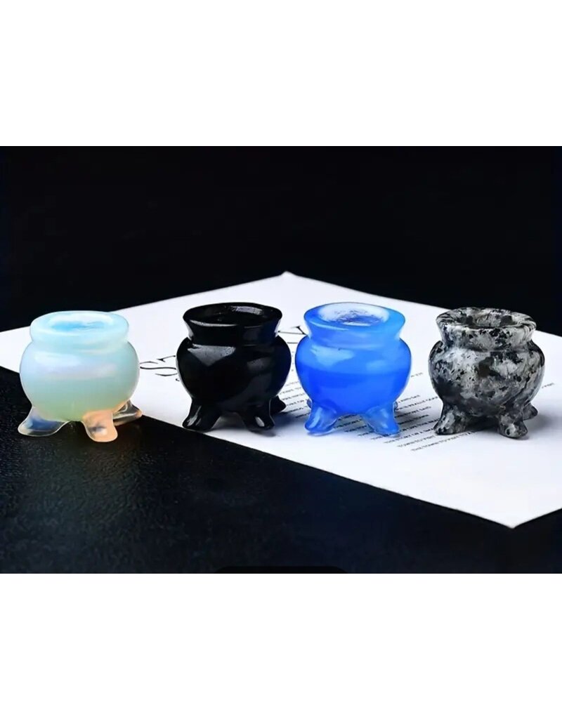 Cauldron Shape Carving - Gemstone