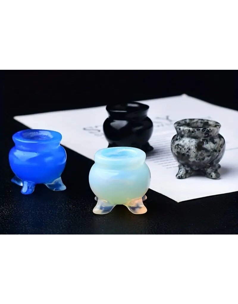 Cauldron Shape Carving - Gemstone