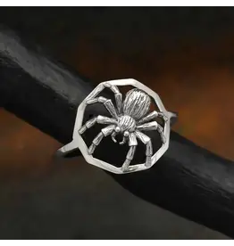 Sterling Silver Spider Ring Sz 7