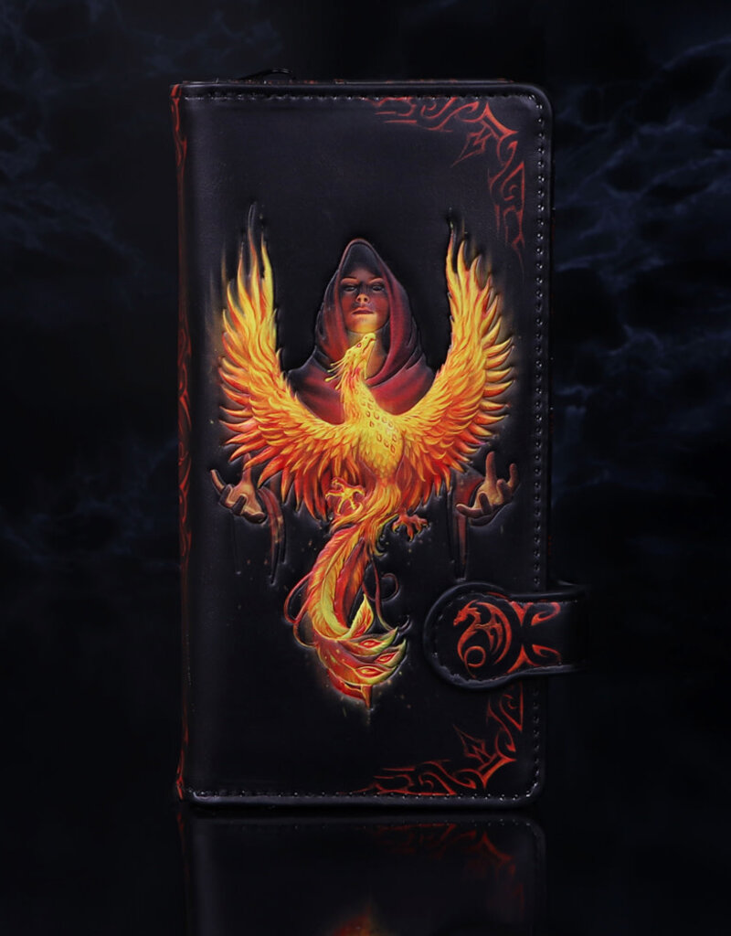 Anne Stokes Phoenix Rising Embossed Purse (AS) 18.5cm