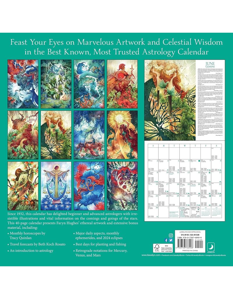 Llewellyn's 2024 Astrological Calendar Mystic Mountain Magick