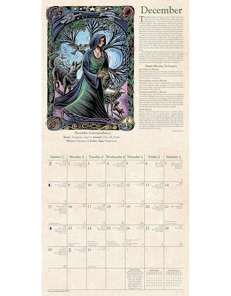 Llewellyn’s 2024 Witches’ Calendar
