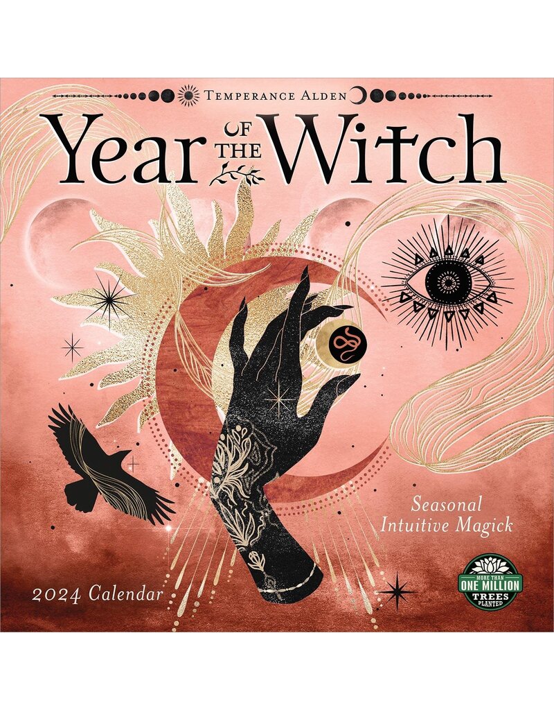 Year of the Witch 2024 Wall Calendar Seasonal Intuitive Magick