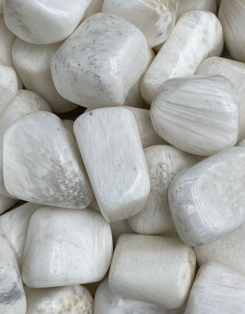 Scolecite - Med Gemstone Tumbled