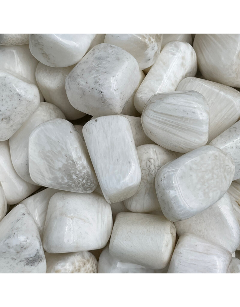 Scolecite - Med Gemstone Tumbled