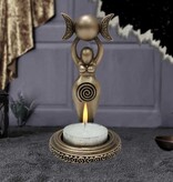 Nemesis Now Spiral Goddess Tea Light Holder 12cm