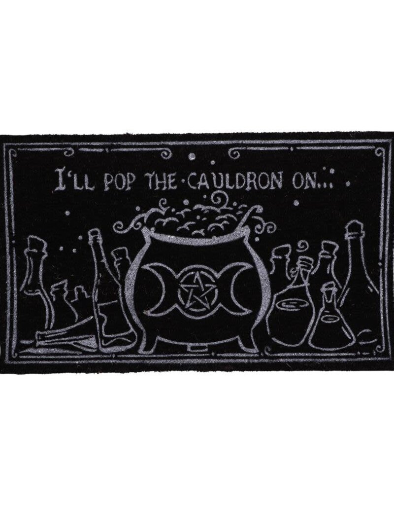 Nemesis Now I'll Pop the Cauldron on Doormat 45 x 75cm