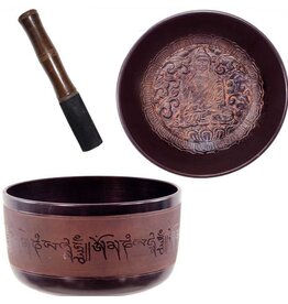 Singing Bowl Medicine Buddha - Red 6”