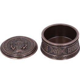 Nemesis Now ^^ Triple Moon Goddess Box - 9.5 cm Bronze (E2)