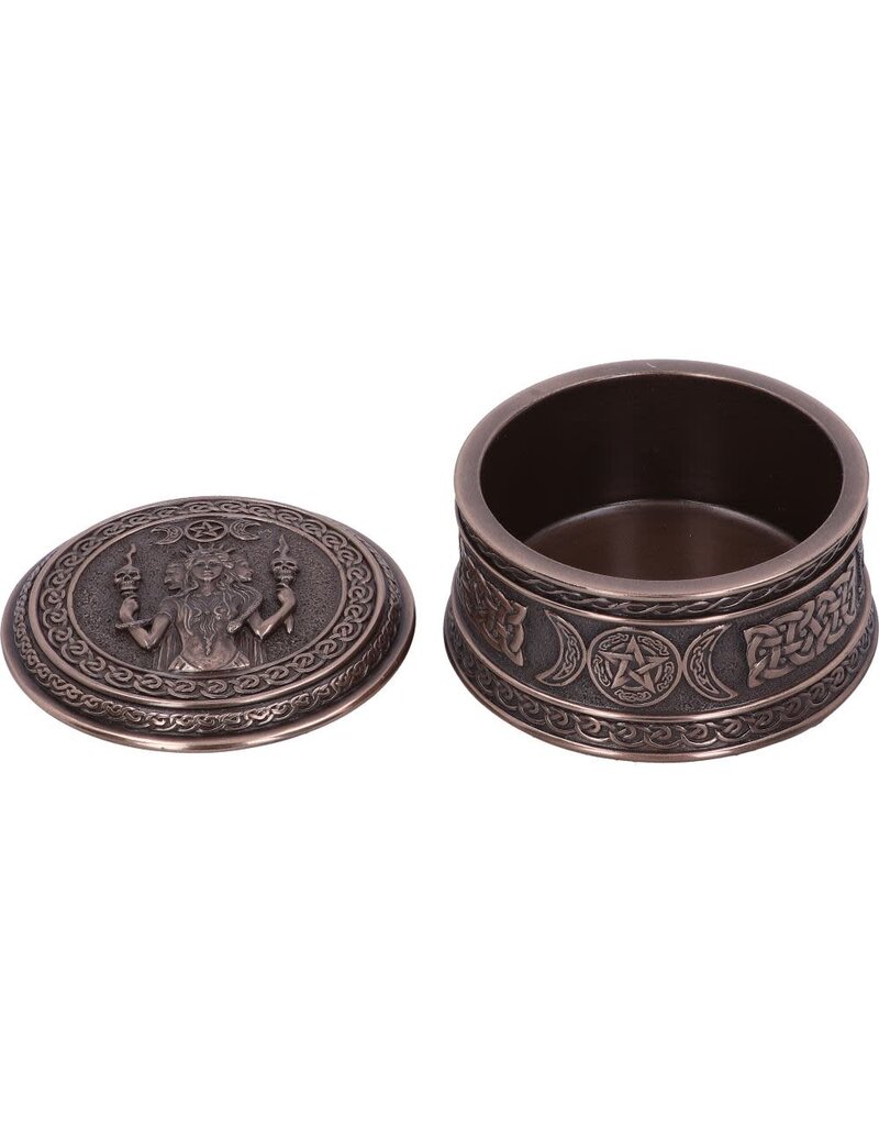 Nemesis Now Triple Moon Goddess Box - 9.5 cm Bronze  (D2)