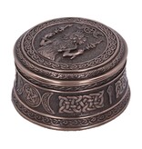Veronese Design Triple Moon Goddess Box - 9.5 cm Bronze