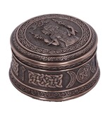 Veronese Design Triple Moon Goddess Box - 9.5 cm Bronze