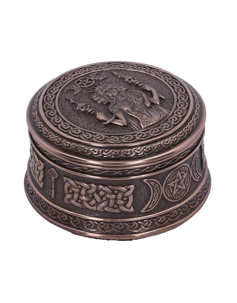 Nemesis Now Triple Moon Goddess Box - 9.5 cm Bronze  (D2)
