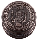 Nemesis Now Triple Moon Goddess Box - 9.5 cm Bronze