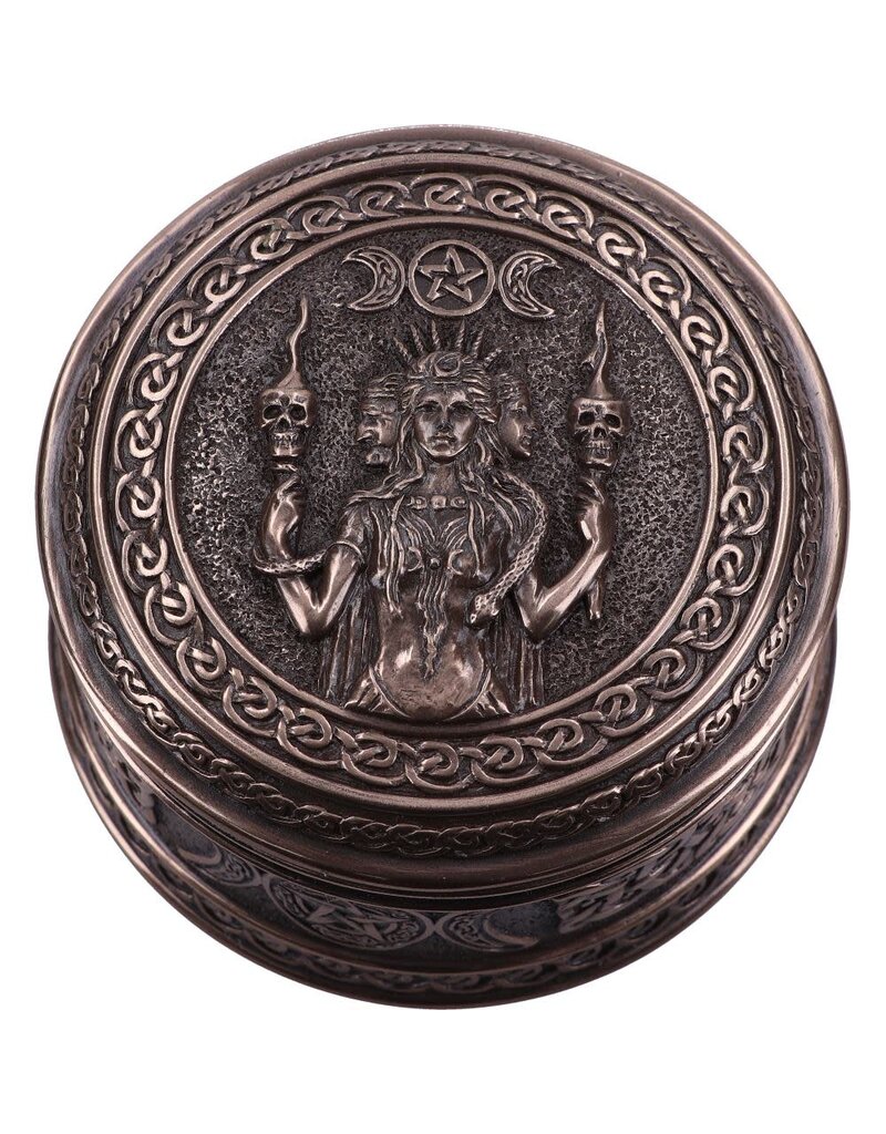 Nemesis Now Triple Moon Goddess Box - 9.5 cm Bronze  (D2)