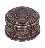 Nemesis Now Triple Moon Goddess Box - 9.5 cm Bronze  (D2)