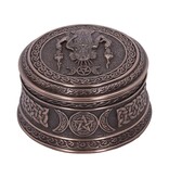 Nemesis Now Triple Moon Goddess Box - 9.5 cm Bronze  (D2)