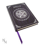 Nemesis Now Embossed Spell Book Purple 17cm