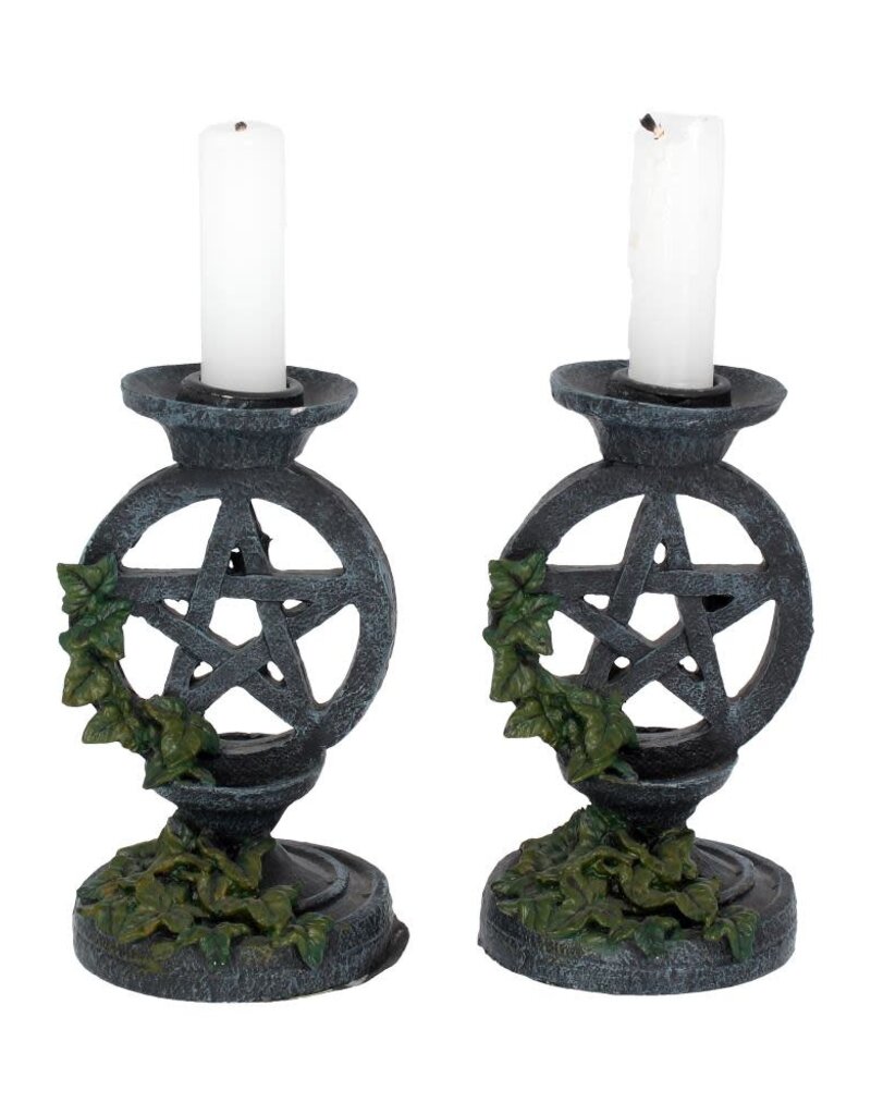Nemesis Now One Pc. Aged Pentagram Candlestick 13.4cm