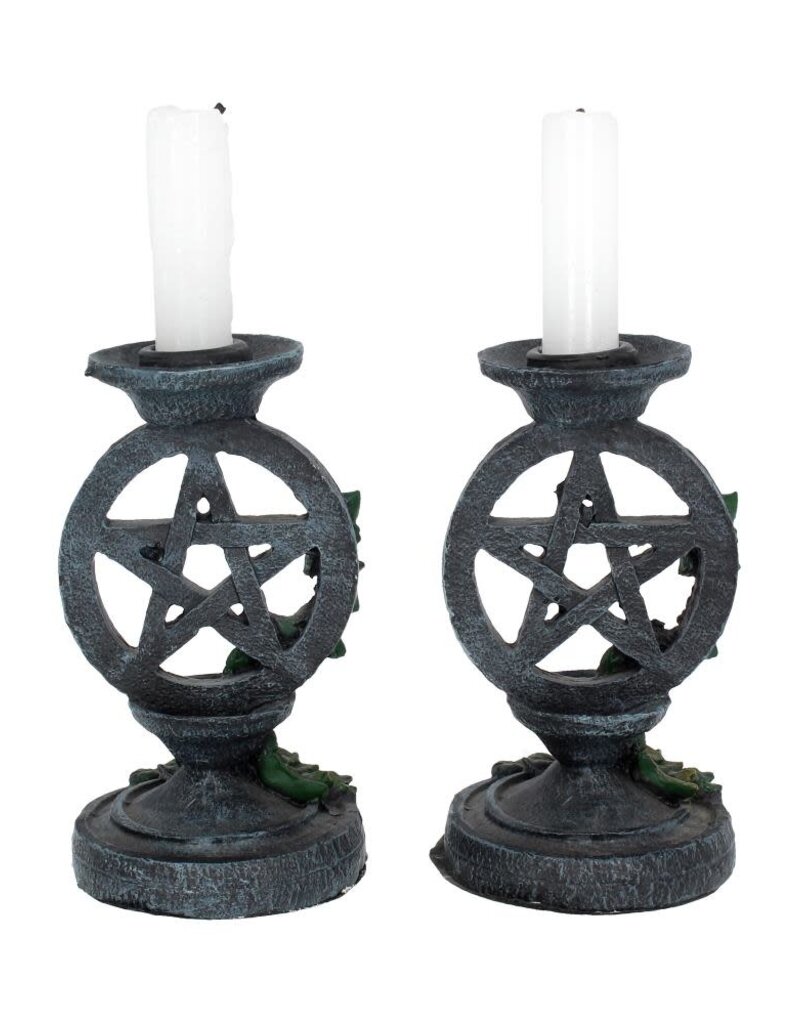 Nemesis Now One Pc. Aged Pentagram Candlestick 13.4cm