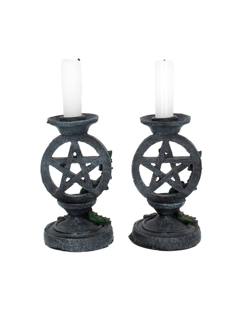 Nemesis Now One Pc. Aged Pentagram Candlestick 13.4cm