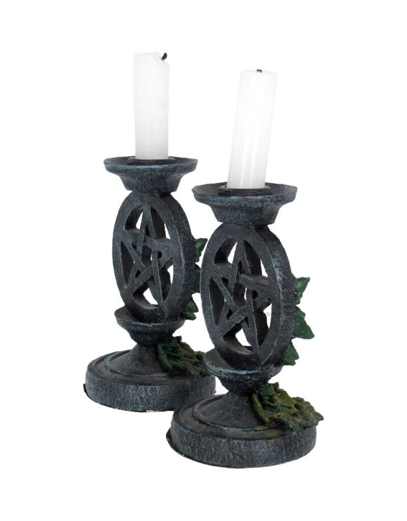 Nemesis Now One Pc. Aged Pentagram Candlestick 13.4cm