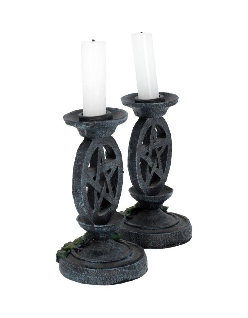 Nemesis Now One Pc. Aged Pentagram Candlestick 13.4cm