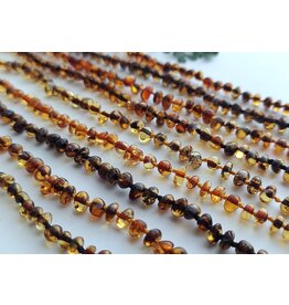 Genuine Baltic Rare Green Amber Teething Necklace with COA