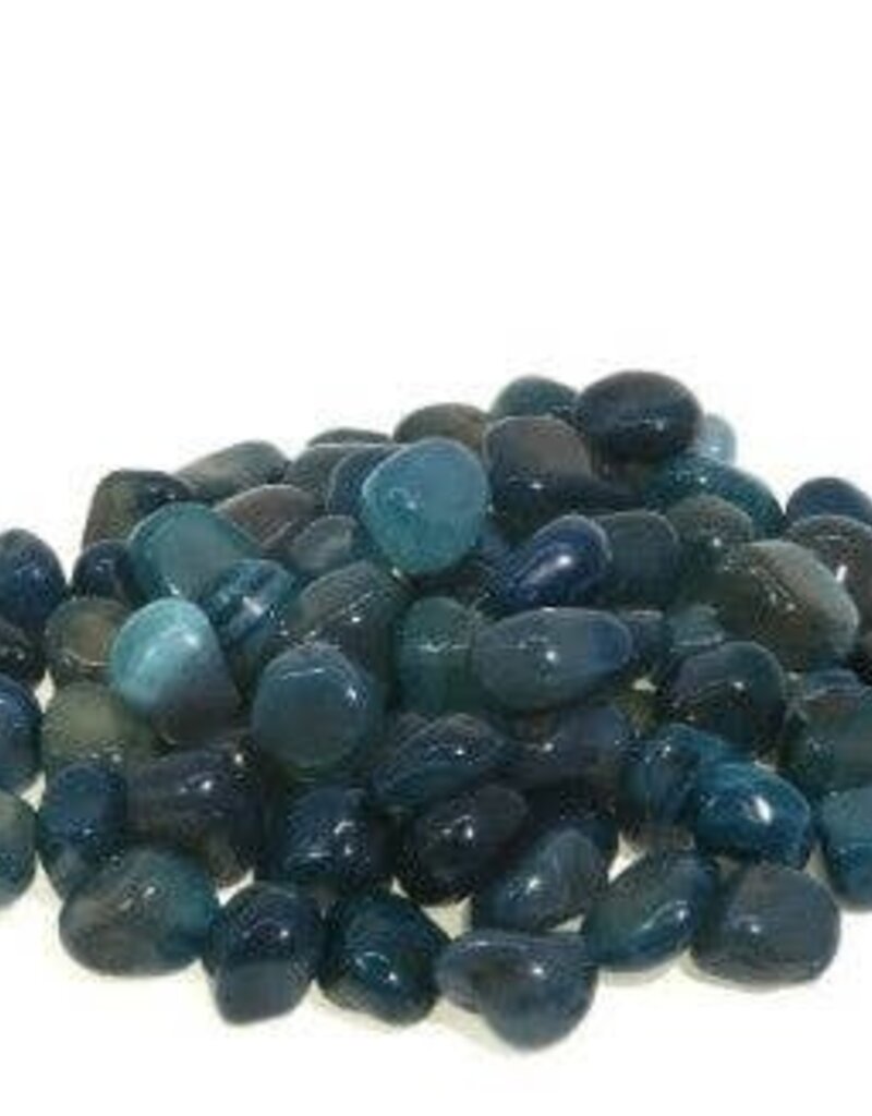 Teal Agate - Medium Gemstone Tumbled