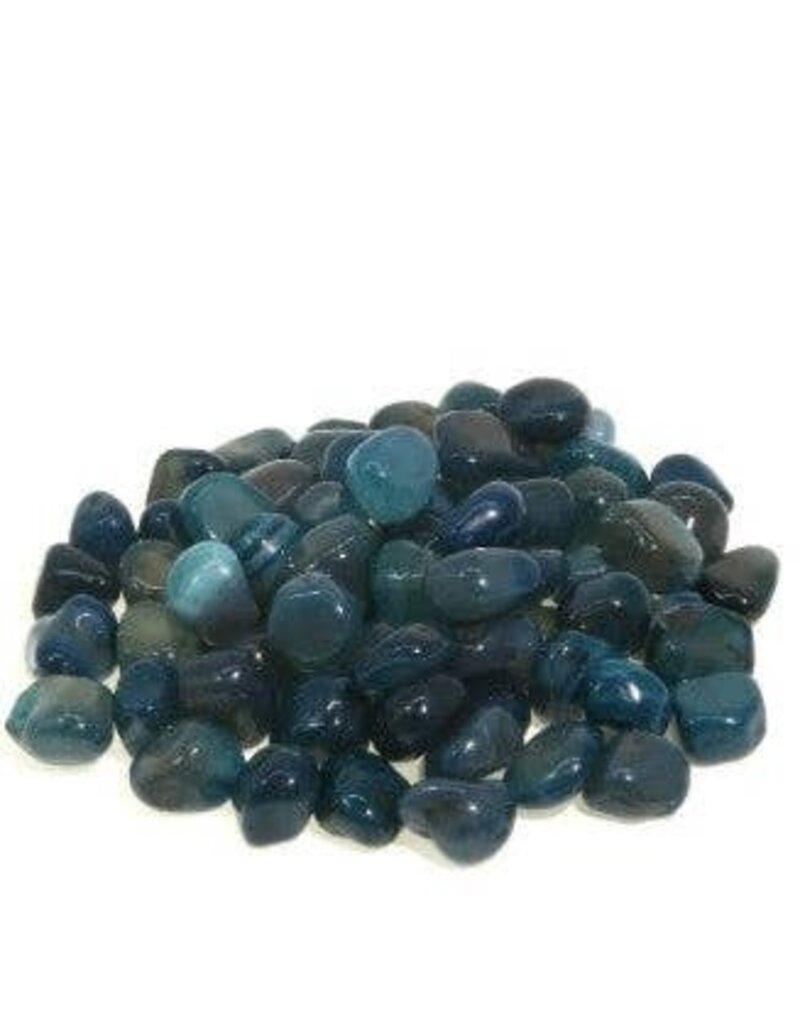 Teal Agate - Medium Gemstone Tumbled