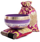 Singing Bowl, Mallet & Cushion - Purple