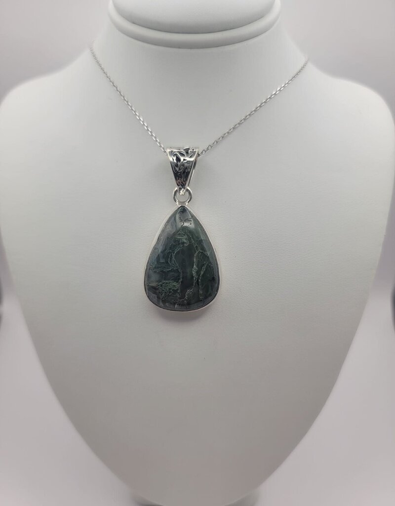 Moss Agate Pendant #2 - Gemstone