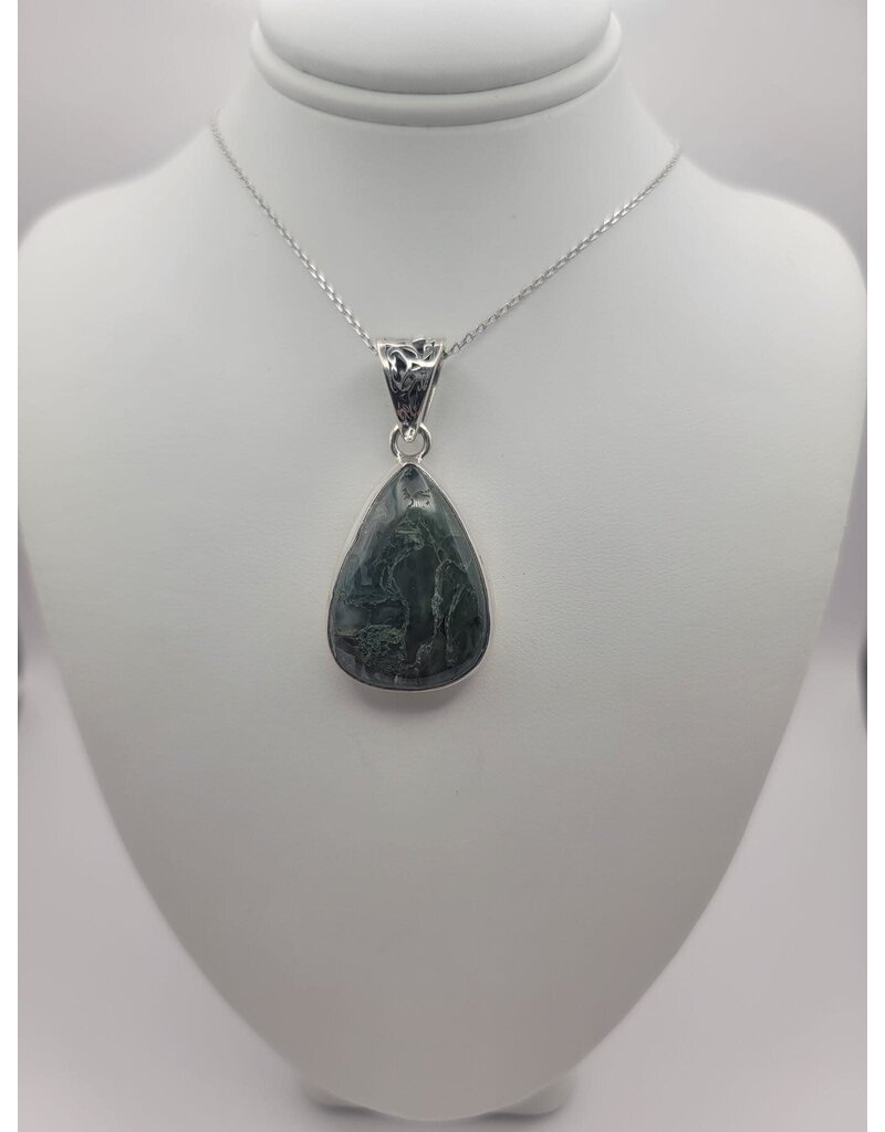 Moss Agate Pendant #2 - Gemstone