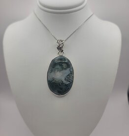 Moss Agate Pendant #4 - Gemstone