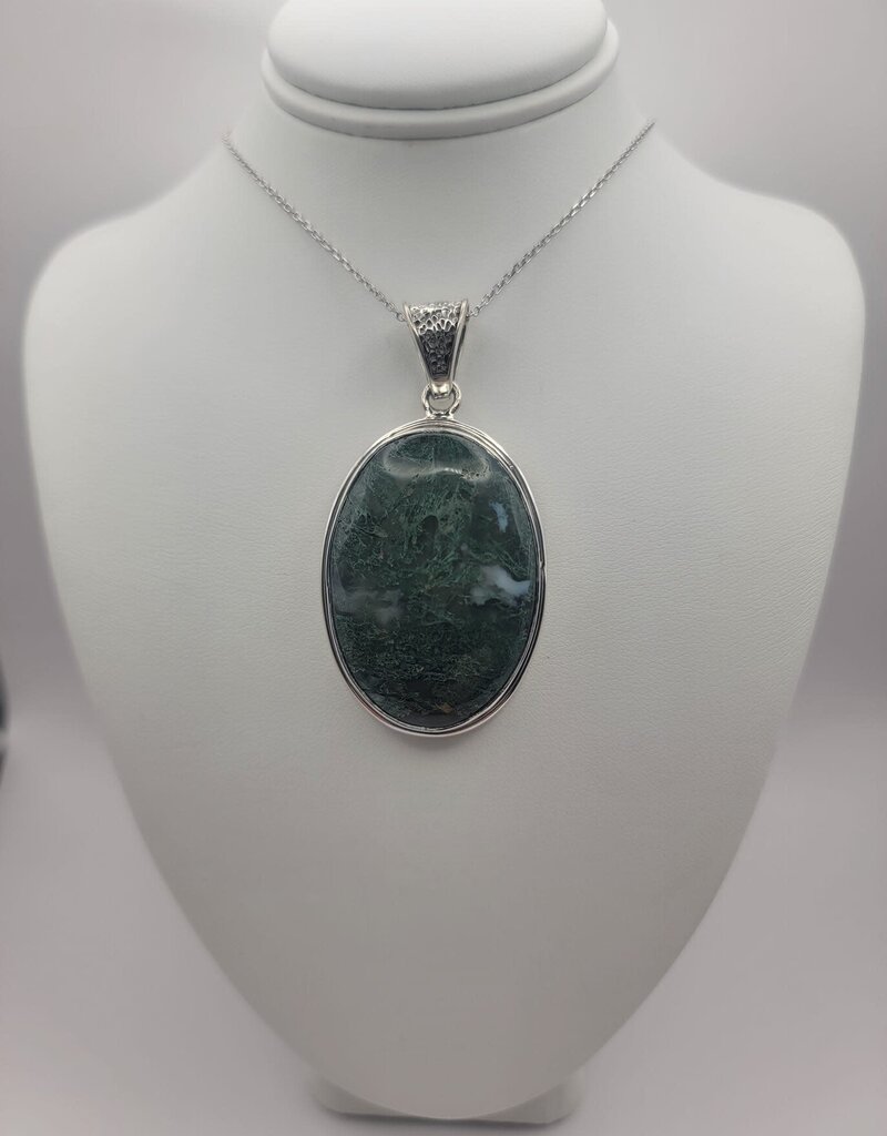 Moss Agate Pendant #5 - Gemstone