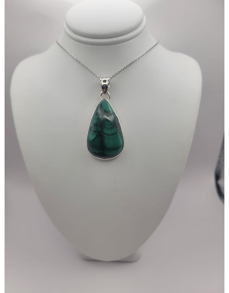 Malachite Pendant #1 - Gemstone