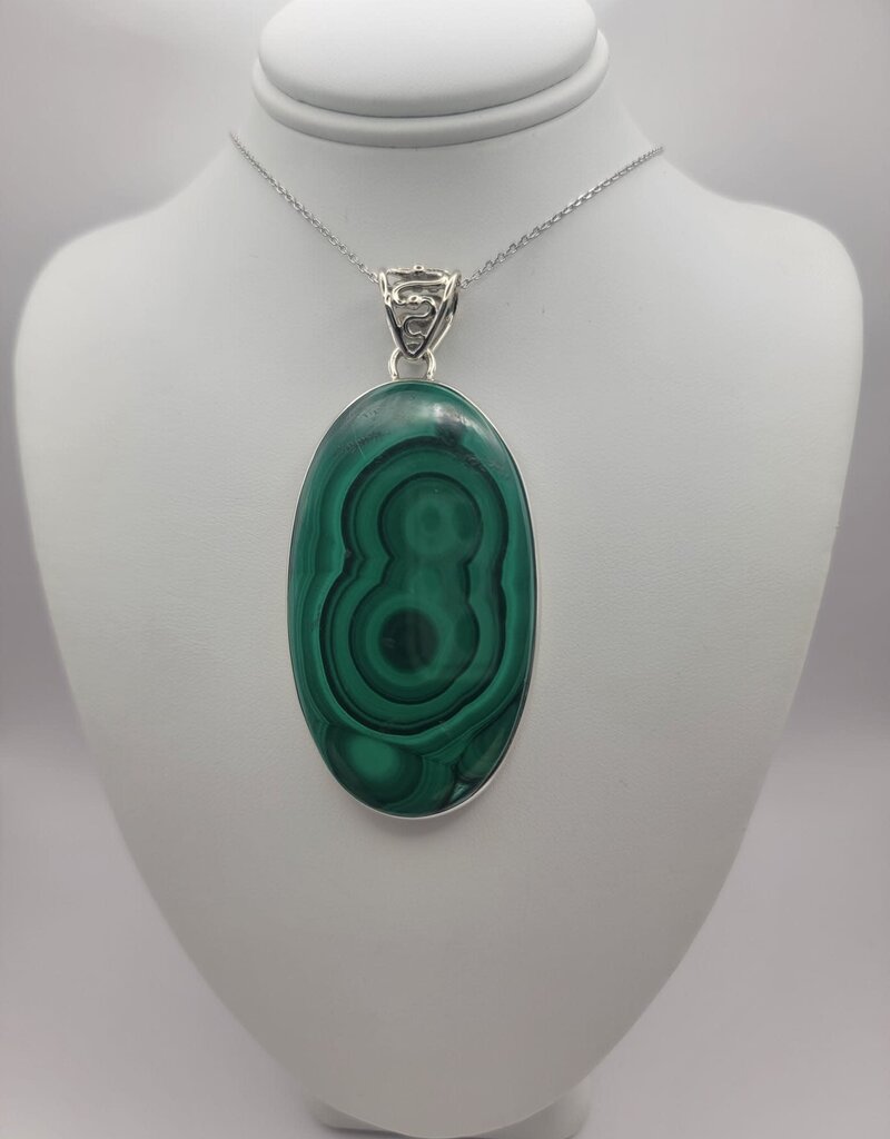 Malachite Pendant #3 - Gemstone