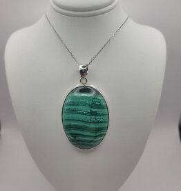 Malachite Pendant #5 - Gemstone