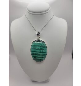 Malachite Pendant #5 - Gemstone