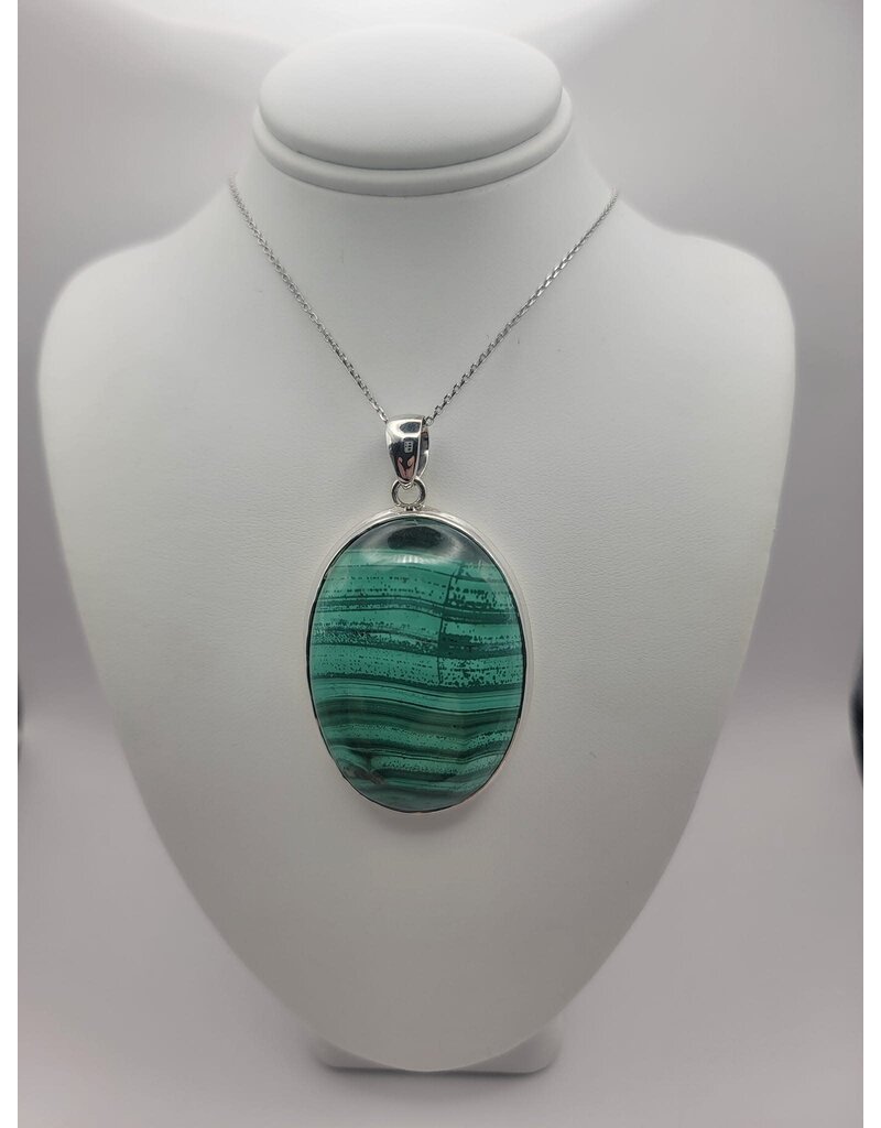 Malachite Pendant #5 - Gemstone