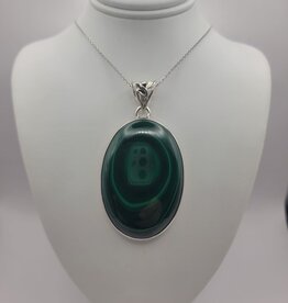Malachite Pendant #6 - Gemstone