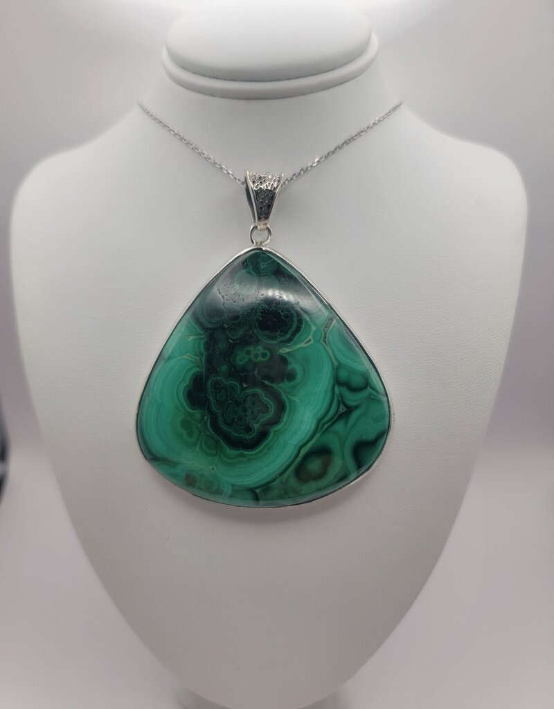 Malachite Pendant #7 - Gemstone