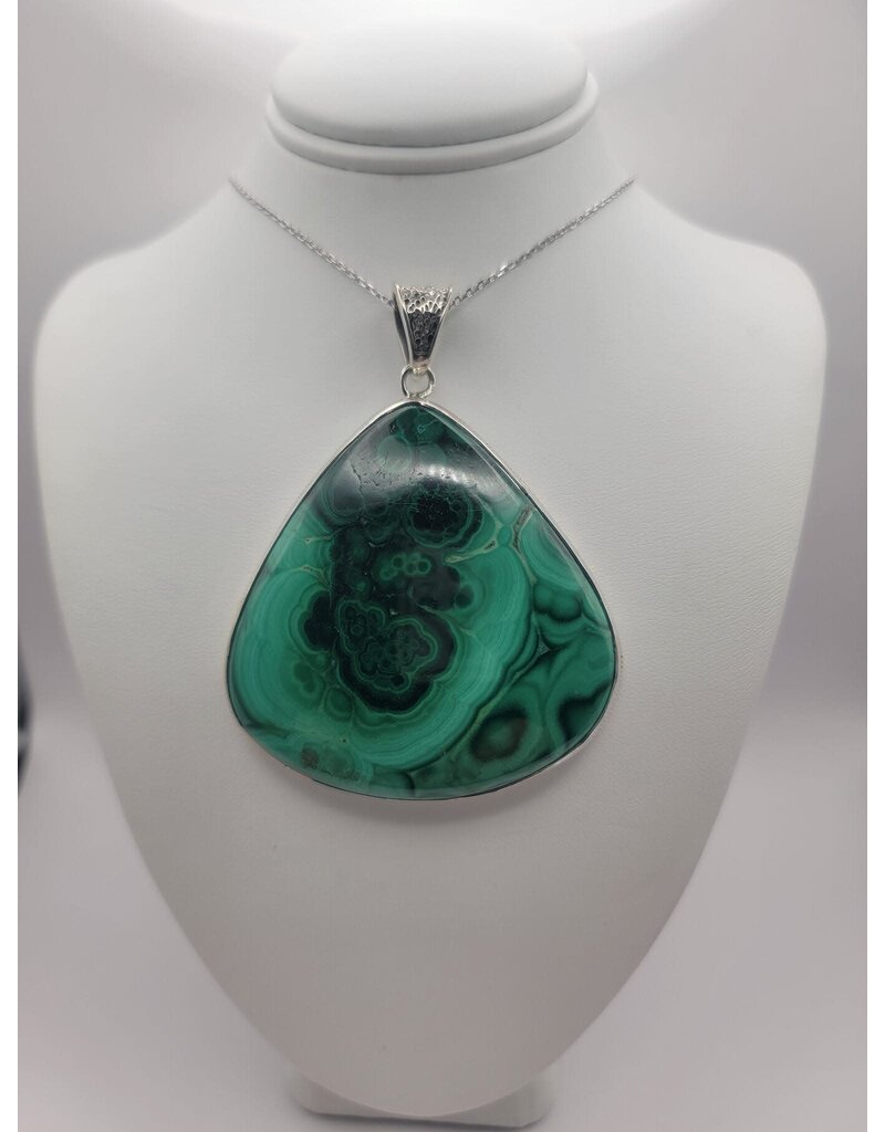 Malachite Pendant #7 - Gemstone