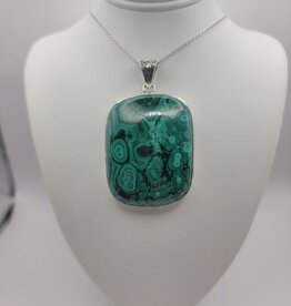 Malachite Pendant #8 - Gemstone
