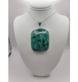 Malachite Pendant #8 - Gemstone