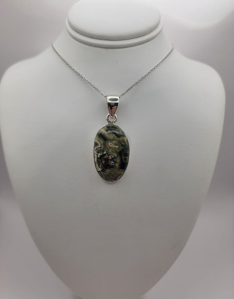 Turritella Pendant #3 - Gemstone