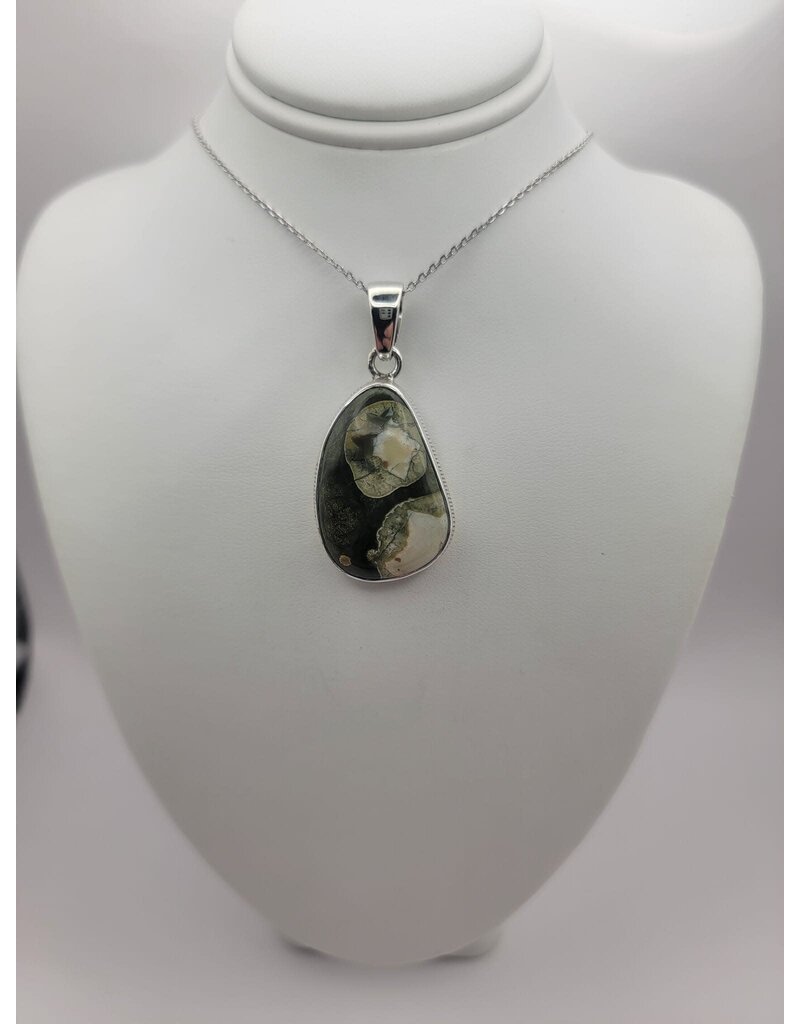 Turritella Pendant #4 - Gemstone