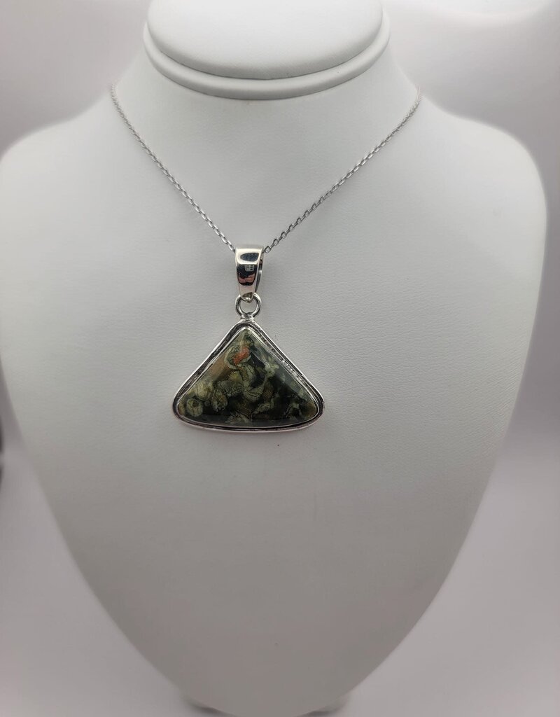 Turritella Pendant #5 - Gemstone