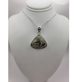 Turritella Pendant #6 - Gemstone