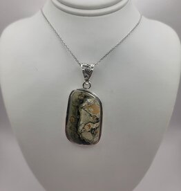 Turritella Pendant #9 - Gemstone